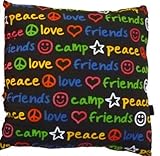 Black Graffiti Autograph Pillow -