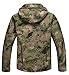 CAMO COLL Men's Outdoor Soft Shell Hooded Tactical Jacket