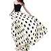 Ladies Women Maxi Chiffon Skirt Dress Polka Dot Casual Long Summer Beach Skirts