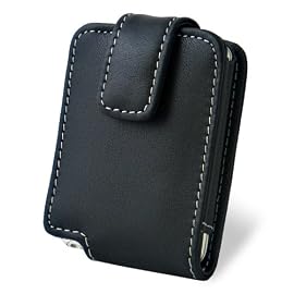 PDAIR レザーケース for iPod nano(3rd Gen) 縦開きタイプ(ブラック) PALCIPDN3F/BL