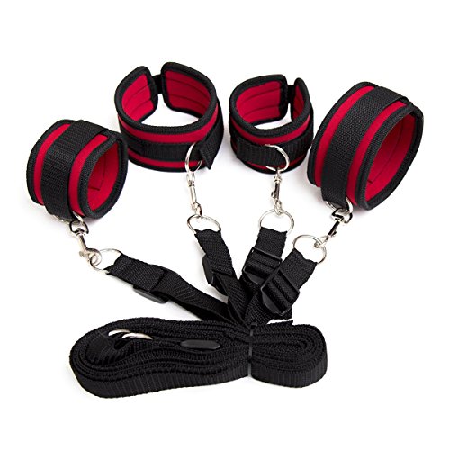 CLROY® Bondage Gear Under The Bed Restraint System With Cuffs Fetish Bondage Kits (Color-2)