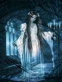 Ghost Fabric Poster Print, 40x30 Fabric Poster Print by Victoria Francés, 30x40 Fabric Poster Print by Victoria Francés, 30x40