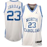 Nike North Carolina Tar Heels (UNC) #23 Michael Jordan White Twilled Throwback Jersey