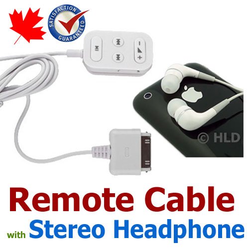 Wired Remote Control with Stereo Heaphone Cable w Mic for iPad iPhone iPod Fast Forward Rewind Play Pause Volume Control Wired Remote Control with Stereo Heaphone Cable w Mic for iPad iPhone iPod Fast Forward Rewind Play Pause Volume Control