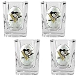 Pittsburgh Penguins NHL 4pc Square Shot Glass Set
