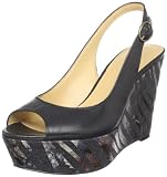 Nine West Women’s Larita Slingback Pump,Black Leather,7 M US
