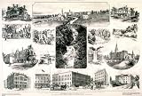 Ithaca and Cornell University 1878 Antique Print - Historic American Reproduction Map or Wall Art