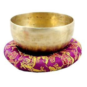 Tibetan Buddhist 4 1/2 inch Hand-hammered Singing Bowl