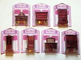 Wood Doll House Furniture with Cherry Finish