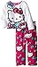 Hello Kitty Little Girls'Hearts and Bows Cozy Fleece Pajama Set