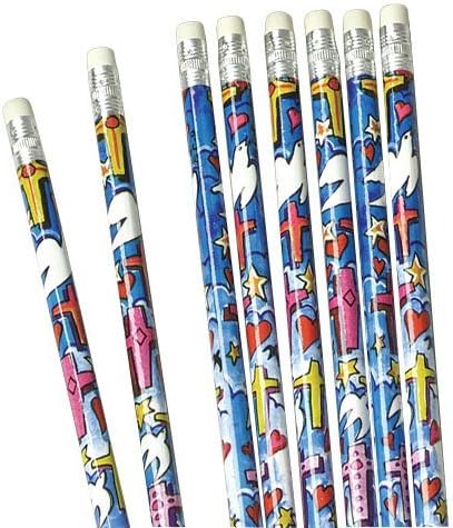 Religious Pencils, Pack of 12