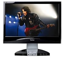ViewSonic VX1945WM 19" Wide LCD Monitor Ipod ViewDock 5ms DVI Speakers & Sub Woofer Silver & Black