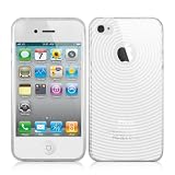 MiniSuit iPhone 4G Case for iPhone 4 / 4th Generation compatible with 16GB / 32GB high quality TPU skin case and MiniSuit LCD Cleaner keychain - Clear Circle