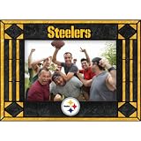 Pittsburgh Steelers Art Glass Horizontal Frame