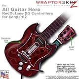 Abstract 01 Red Skin by WraptorSkinz TM fits All Sony PS2 Guitar Hero SG Guitar Controllers (GUITAR NOT INCLUDED)