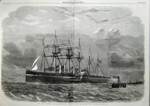 1860 Great Eastern Steam Ship Southampton New York