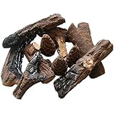 9 Piece Petite Ceramic Wood Gas Log Set