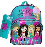 Lil Bratz Girls Blue School Backpack with Bonus Pencil Case