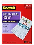 Scotch&reg; Self-Sealing Laminating Pouches LS854-10G, Gloss Finish, Letter Size (Pack of 10)