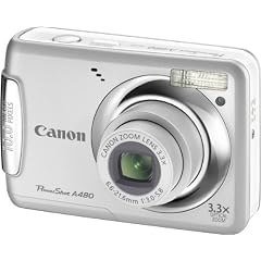 Canon PowerShot A480 Digitalkamera (10 Megapixel, 3-fach opt. Zoom, 6,4 cm (2,5 Zoll) Display) Silber