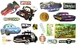 Cars Victory Lane Self-Stick Room Applique