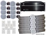 Pyle Complete Amplifier/Speakers Package — PT8000CH 19″ Rack Mount 8000W 8 Channel Stereo/Mono Amplifier + PCSB8 8″ Pre-Construction Speaker Brackets.
