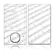Symphonic Design Skin Decal Protective Sticker for Zune 80GB / 120GB
