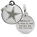 GoTags Playful, Custom Engraved Pet ID Tags, Solid Stainless Steel, Personalized Dog and Cat Pet ID with up to 4 Lines of Text, Cute, Durable and Long-Lasting