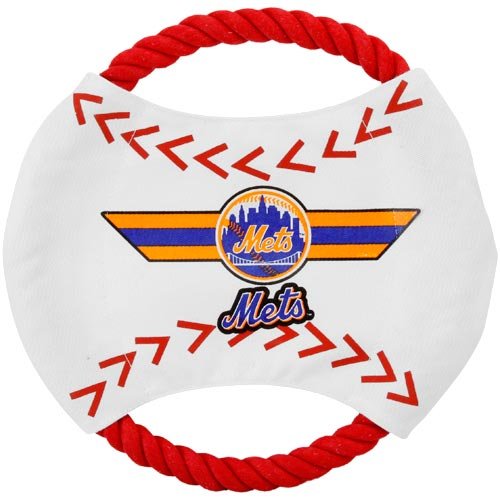 New York Mets Flying Rope Disk Dog Toy