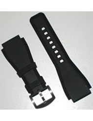 Black Silicon Watchband for Bell & Ross BR01 BR03