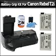 Battery Grip With 2 Extra Replacement LP-E8 Batteries For Rebel T2i/ EOS 550D T3i Digital SLR Bundle Battery Grip With 2 Extra Replacement LP-E8 Batteries For Rebel T2i/ EOS 550D T3i Digital SLR Bundle