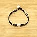 Ao Bei Single Cultured Freshwater Pearl Leather Bracelet Handmade Pearls Jewelry for Women
