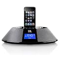JBL On Time 200 P Lautsprechersystem (20 Watt, Uhr mit Weckfunktion, Dock) f�r Apple iPod/iPhone schwarz