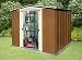 Canberra 8' x 6' Oakdale Metal Workshop - Woodgrain Effect Steel Shed