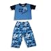 B.T. Kids - Infant Baby Boys Short Sleeved Cotton Pajama Set, Blue (Size 12Months)