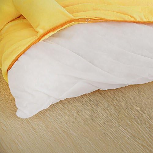Todaybuy Pikachu Sleeping Bag Sofa Bed Twin Bed Double Bed Mattress for Kids Warm Cartoon Tatami Beanbag Sofa Yellow Pikachu Bed (Yellow, 150cm*200cm(59*79in))