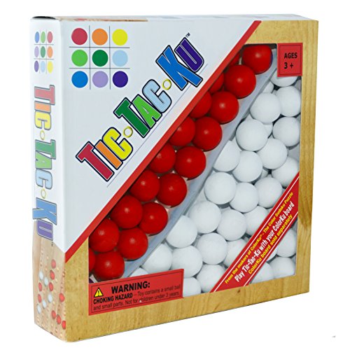 Tic-Tac-Ku Add On Kit For Colorku Board (Red/White) By Mad Cave Bird Games