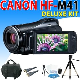 Canon Vixia Hf M41 Hf-m41 Hfm41 Flash Memory Camcorder + Deluxe Accessory Kit