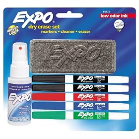 Expo Seven-Piece Low-Odor Dry Erase Starter Set (80675)