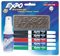 Expo Seven-Piece Low-Odor Dry Erase Starter Set (80675)