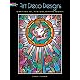 Art Deco Designs Stained Glass Colouring Book (Dover Pictorial Archive)