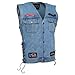 Diamond PlateTM Heavy-Weight Denim Motorcycle Vest with Patches - XXXLarge