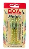 DOA 3" 1/4 OZ SCENTED SHRIMP GOLD GLITTER 3 PACK D.O.A.