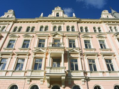 Jugenstils Art Nouveau Architecture on Elizabeth Street, Riga, Latvia, Baltic States Photographic Poster Print by Christian Kober, 24x32