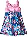 Youngland Girls' Floral Poplin High Low Sundress