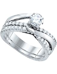 1.00CT DIAMOND 0.50CT CENTER ROUND BRIDAL SET