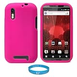 Pink Protective Silicone Skin for Motorola Droid Bionic XT865 (Verizon Wire ....