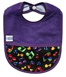 Silly Billyz Purple Pocket Bib