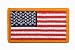 USA American US Regular Flag Patch with Velcro Closure (1 7/8'' x 3 3/8'')