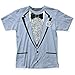 Impact Originals Retro Prom Adult Big Print Blue Subway T-Shirt Tee